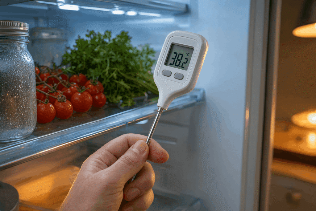 refrigerator thermometer check summer