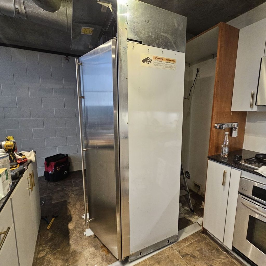 cityfix applaince ge monogram fridge pulled out rear panel