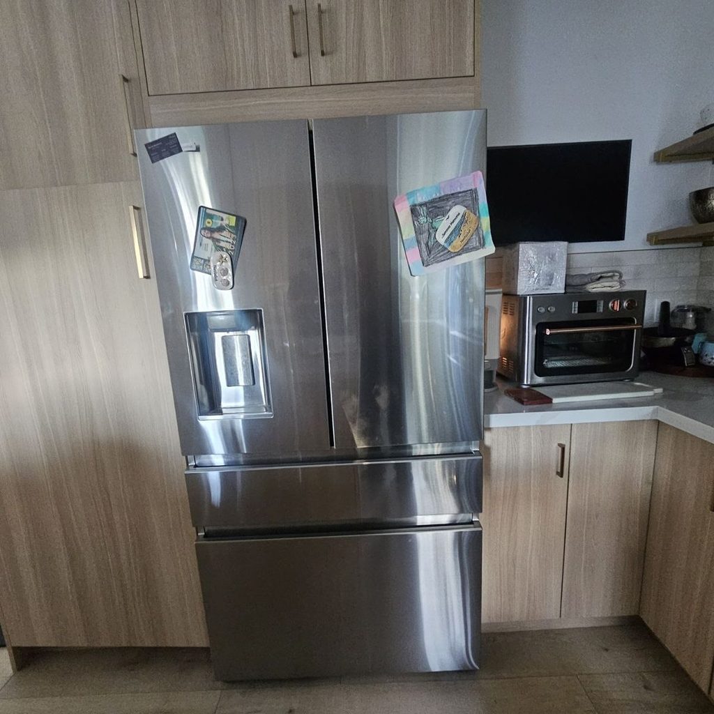 ge monogram fridge reinstalled flush cabinetry